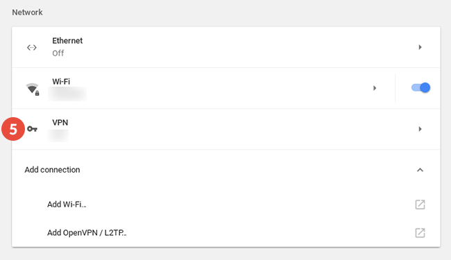 How to set up VPN on Chromebook: Step 4