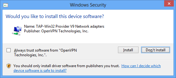 How to set up OpenVPN on Windows 10: Step 5
