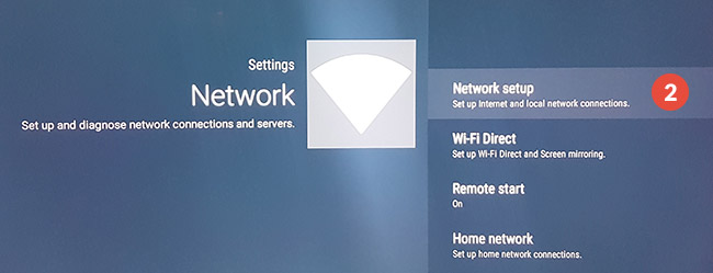 How to set up Smart DNS on Sony Bravia Android TV: Step 2