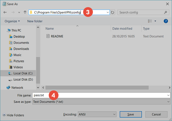 How to autostart OpenVPN GUI on Windows: Step 3