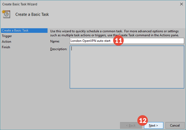 How to autostart OpenVPN GUI on Windows: Step 9