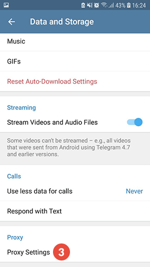 How to Set Up SOCKS5 Proxy on Telegram for Android: Step 3