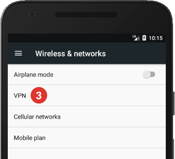 How to set up L2TP VPN on Android Nougat: Step 3