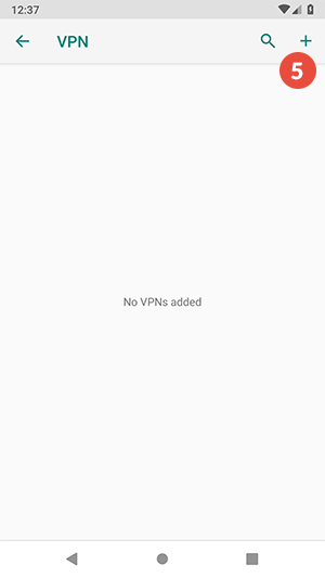 How to set up L2TP VPN on Android Pie: Step 5