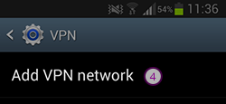 How to set up L2TP VPN on Android KitKat: Step 4