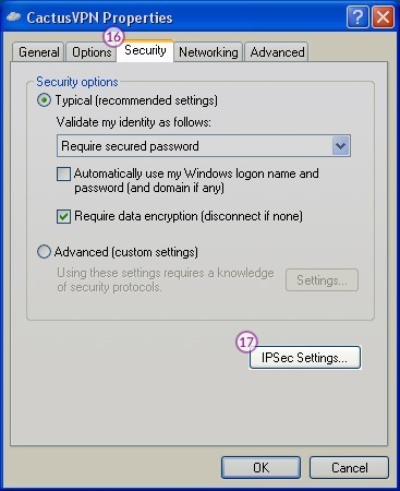 How to set up L2TP VPN on Windows XP: Step 10