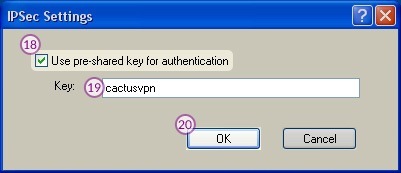 How to set up L2TP VPN on Windows XP: Step 11