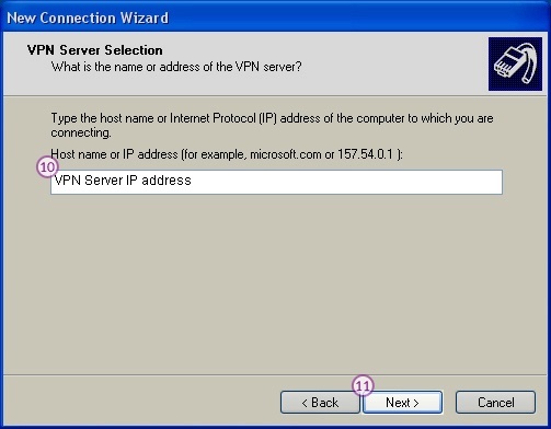 How to set up L2TP VPN on Windows XP: Step 7