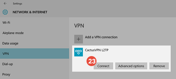 How to set up L2TP VPN on Windows 10: Step 11