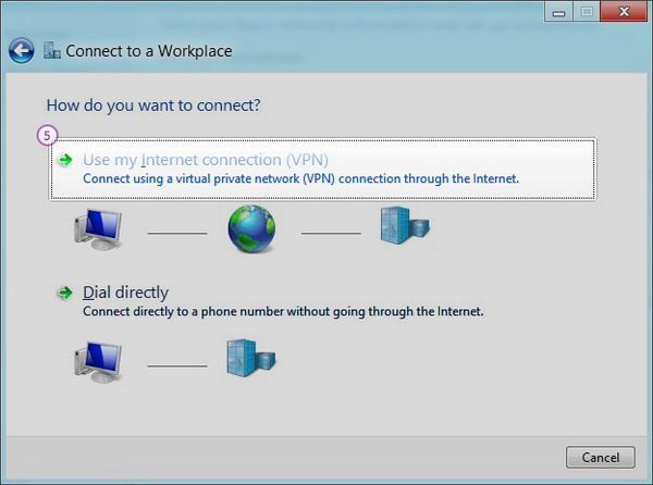 How to set up L2TP VPN on Windows 8: Step 4
