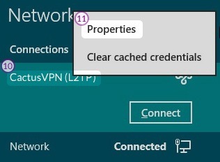 How to set up L2TP VPN on Windows 8: Step 7