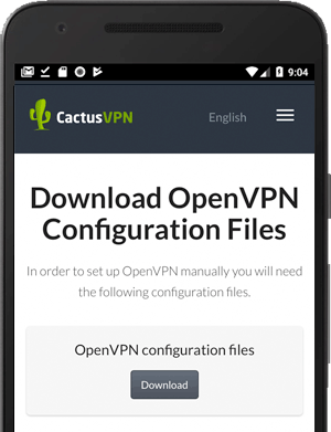 How to set up OpenVPN  on Android: Step 1