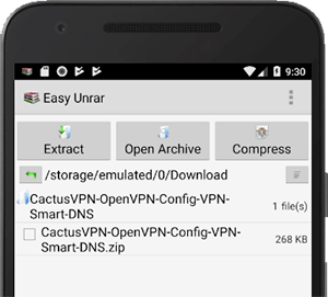 How to set up OpenVPN  on Android: Step 2
