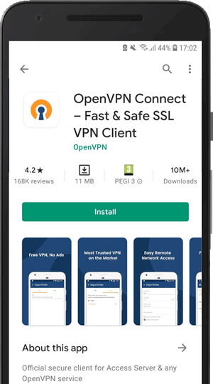 How to set up OpenVPN  on Android: Step 3