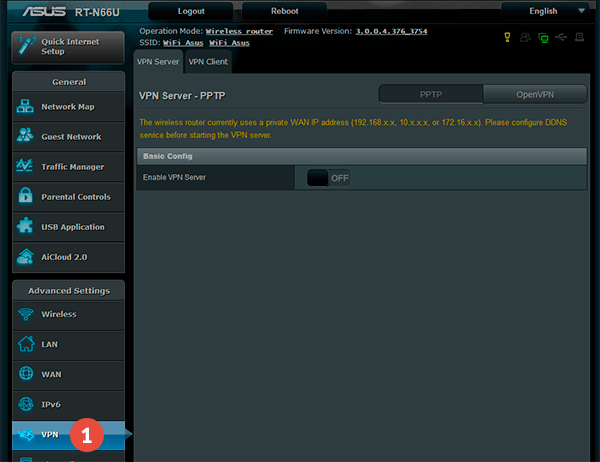 How to set up OpenVPN on Asus Routers: Step 1