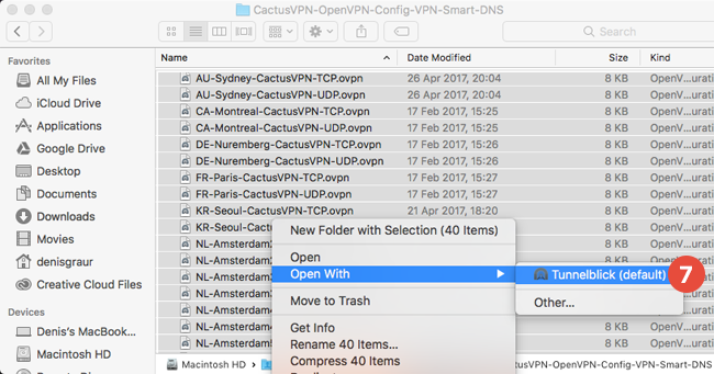 How to set up OpenVPN on macOS: Step 6