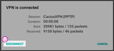 Android Lollipop PPTP VPN Setup: Step 7