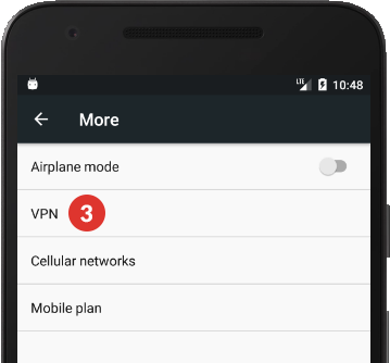 How to set up PPTP VPN on Android Marshmallow: Step 3