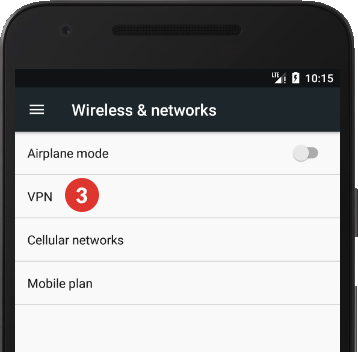 How to set up PPTP VPN on Android Nougat: Step 3