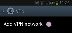 How to set up PPTP VPN on Android KitKat: Step 4