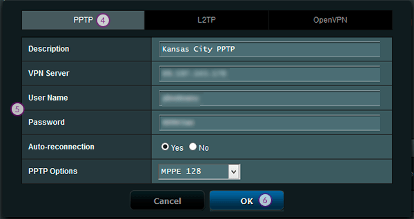 How to set up VPN on Asus Routers: Step 4