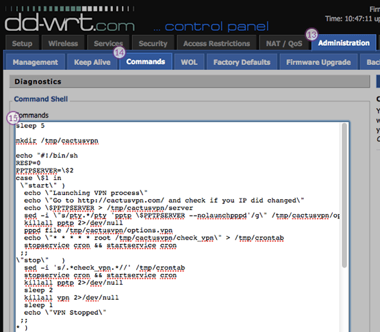 How to set up PPTP VPN on DD-WRT Routers: Step 5