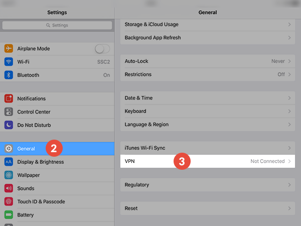 How to set up PPTP VPN on iPad: Step 2