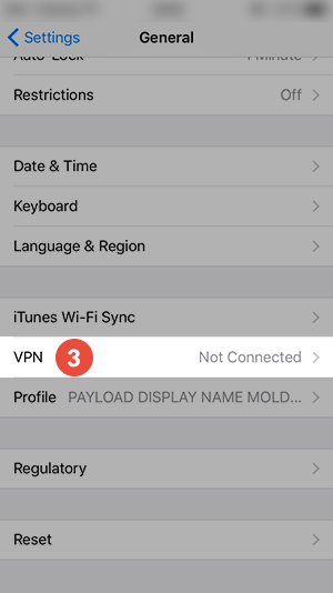 How to set up PPTP VPN on iPhone: Step 3
