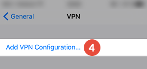 How to set up PPTP VPN on iPhone: Step 4