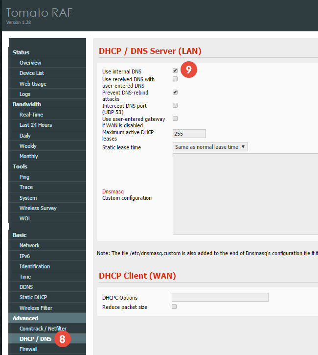 How to set up VPN on Tomato Routers: Step 2