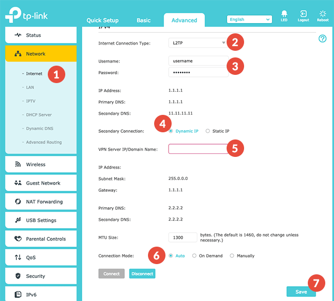 How to set up VPN on TP-Link Routers: Step 1