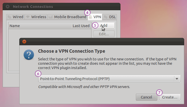 How to set up PPTP VPN on Ubuntu: Step 2