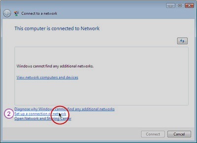 How to set up PPTP VPN on Windows Vista: Step 2
