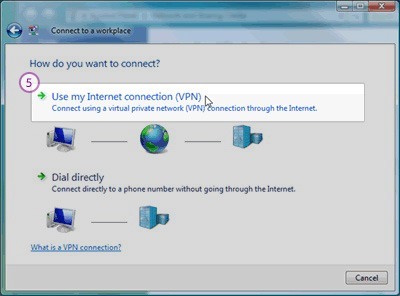 How to set up L2TP VPN on Windows Vista: Step 4