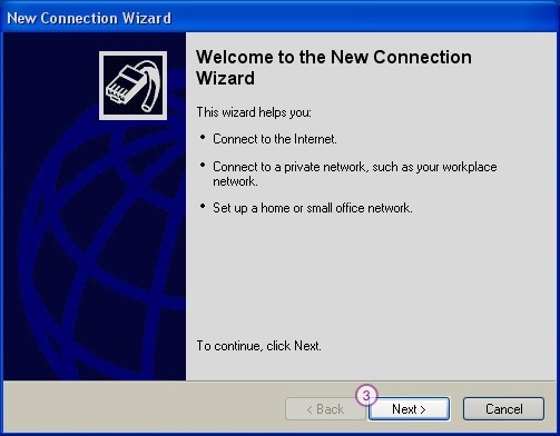 How to set up PPTP VPN on Windows XP: Step 3