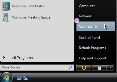 How to set up SSTP VPN on Windows Vista: Step 1