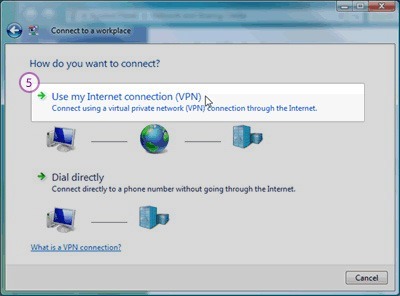 How to set up SSTP VPN on Windows Vista: Step 4