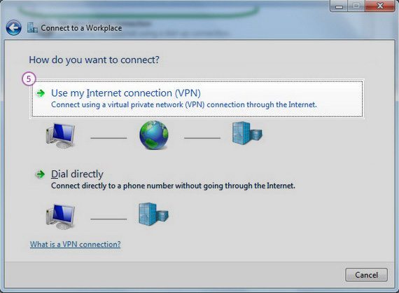 How to set up SSTP VPN on Windows 7: Step 4