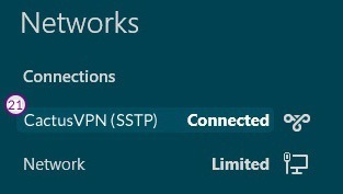 How to set up SSTP VPN on Windows 8: Step 11