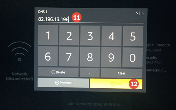 Amazon Fire TV and Fire TV Stick Smart DNS Setup: Step 7