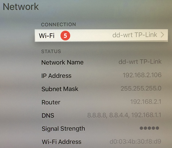 How to set up Smart DNS on Apple TV 4: Step 4