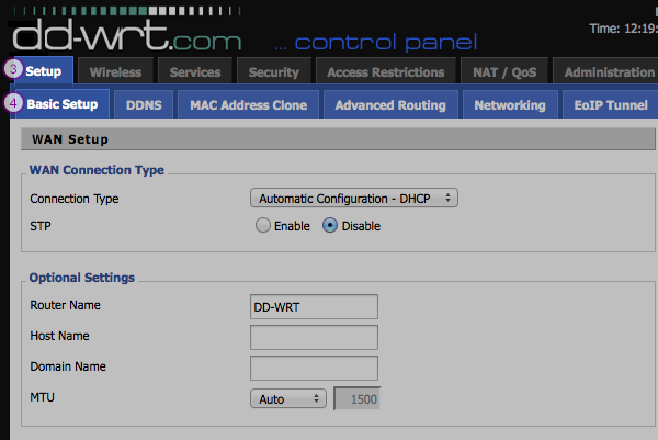 DD-WRT Smart DNS Setup: Step 2