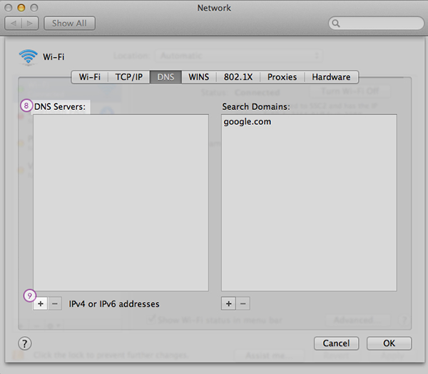 Mac-OS Smart DNS Setup: Step 6