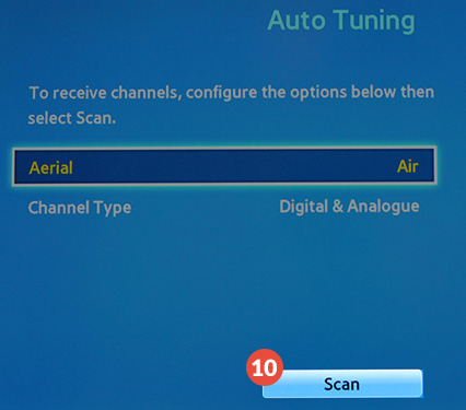 How to change region on Samsung Smart TV: Step 12