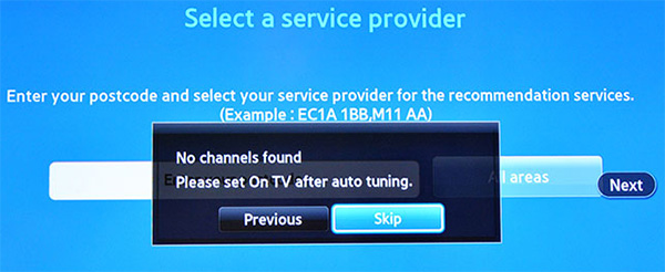 How to change region on Samsung Smart TV: Step 19