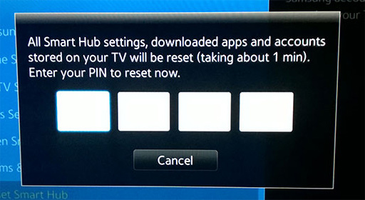 How to change region on Samsung Smart TV: Step 3