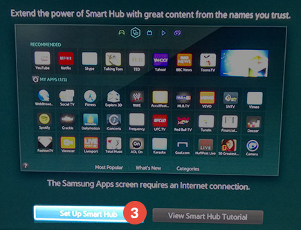 How to change region on Samsung Smart TV: Step 5