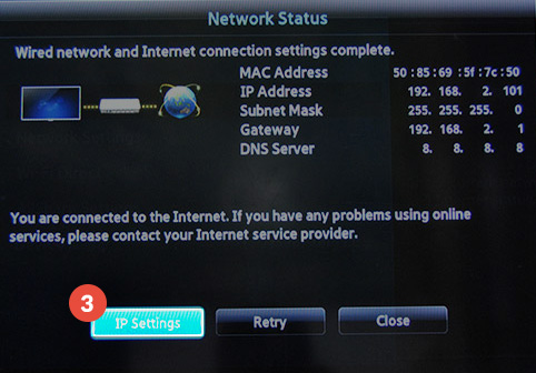 Samsung-Smart-TV Smart DNS Setup: Step 3