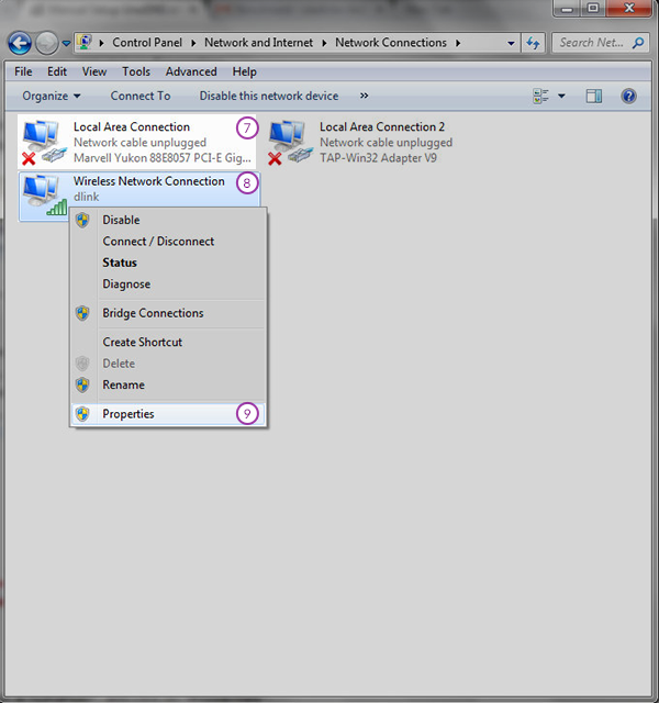 Windows 7 and Vista Smart DNS Setup: Step 5