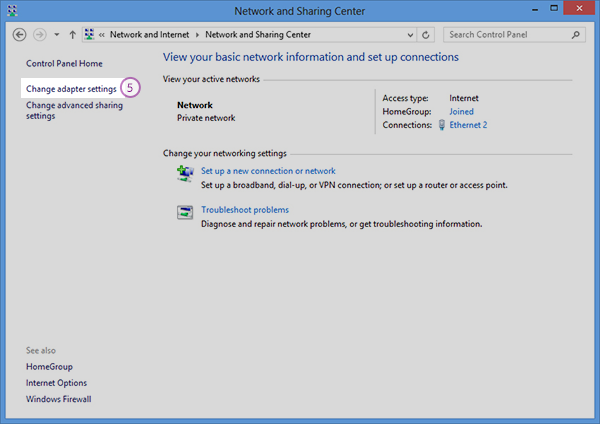 Windows 8 Smart DNS Setup: Step 4